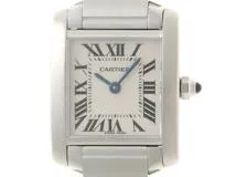 Cartier　　カルティエ 　　タンクフランセーズSM 　　W51008Q3 　　ホワイト 　　レディース  　クォーツ　　【436】　　2143600389118