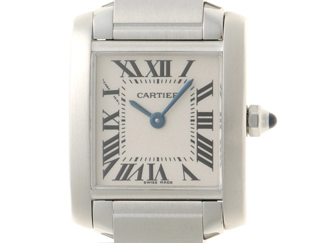 Cartier　　カルティエ 　　タンクフランセーズSM 　　W51008Q3 　　ホワイト 　　レディース  　クォーツ　　【436】　　2143600389118