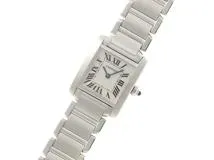 Cartier　　カルティエ 　　タンクフランセーズSM 　　W51008Q3 　　ホワイト 　　レディース  　クォーツ　　【436】　　2143600389118