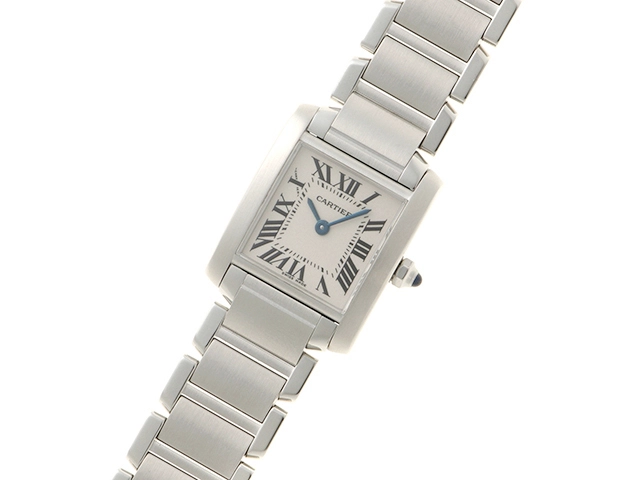Cartier　　カルティエ 　　タンクフランセーズSM 　　W51008Q3 　　ホワイト 　　レディース  　クォーツ　　【436】　　2143600389118