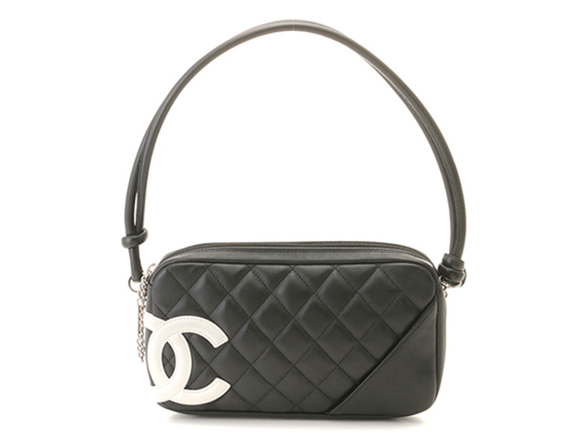 CHANEL シャネル カンボンラインアクセサリーポーチ ブラック