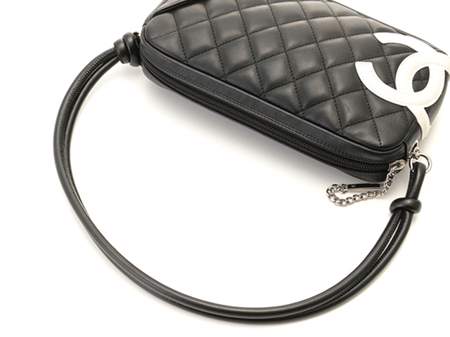 シャネル　カンボンライン　アクセサリーポーチ CHANEL シャネル カンボンラインアクセサリーポーチ ブラック