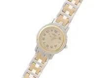 HERMES エルメス レディース クオーツ クリッパー コンビ CL4