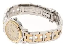 HERMES エルメス レディース クオーツ クリッパー コンビ CL4