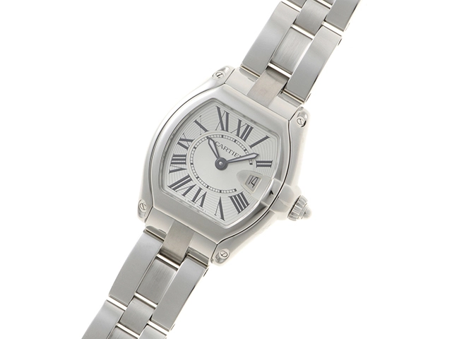 Cartier　カルティエ　ロードスターSM　W62016V3　ステンレススチール　クォーツ　レディース　腕時計　C