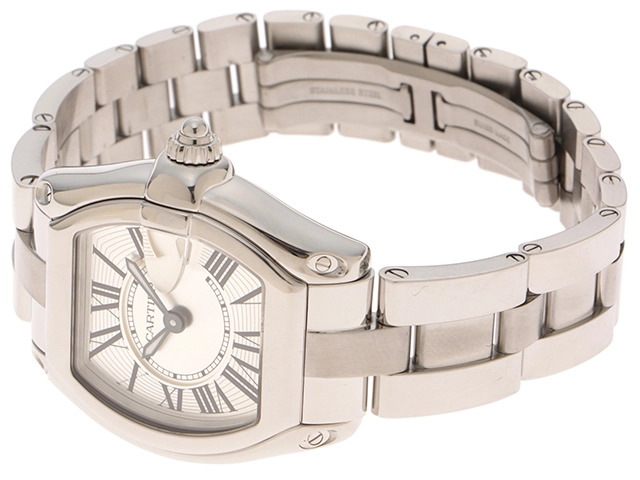 Cartier　カルティエ　ロードスターSM　W62016V3　ステンレススチール　クォーツ　レディース　腕時計　C