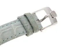 Chopard　ショパール　ハッピースポーツ　27/8245-23　ステンレススチール　レザーベルト　ホワイト文字盤　クォーツ　レディース　腕時計　K