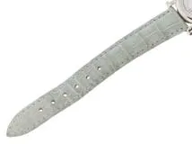 Chopard　ショパール　ハッピースポーツ　27/8245-23　ステンレススチール　レザーベルト　ホワイト文字盤　クォーツ　レディース　腕時計　K