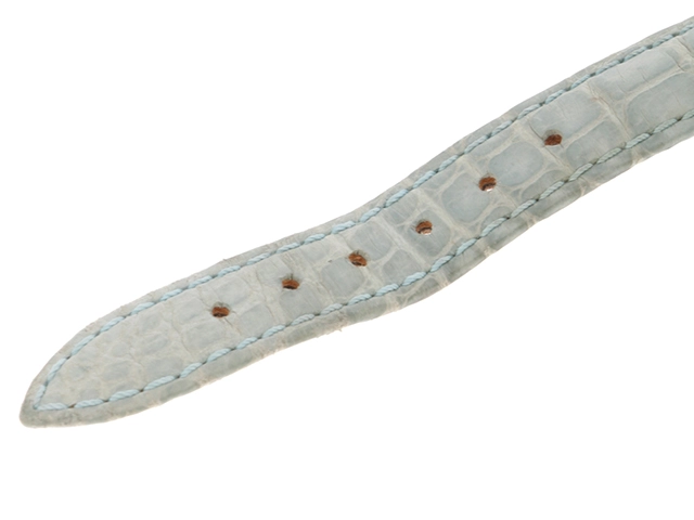 Chopard　ショパール　ハッピースポーツ　27/8245-23　ステンレススチール　レザーベルト　ホワイト文字盤　クォーツ　レディース　腕時計　K