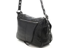 海外希少【Balenciaga】ミディアム ブラック レザーショルダー BALENCIAGA】Le Cityミディアム レザー ショルダーバッグBLACK