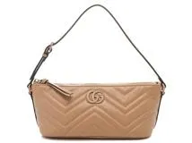 Gucci ベージュ レザー ショルダーバッグ ✨極美品✨GUCCI シェリーライン GG ベージュ レザー ショルダー