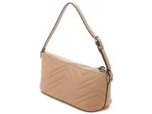 Gucci ベージュ レザー ショルダーバッグ GUCCI グッチ ダブルGスモールショルダーバッグ ベージュ