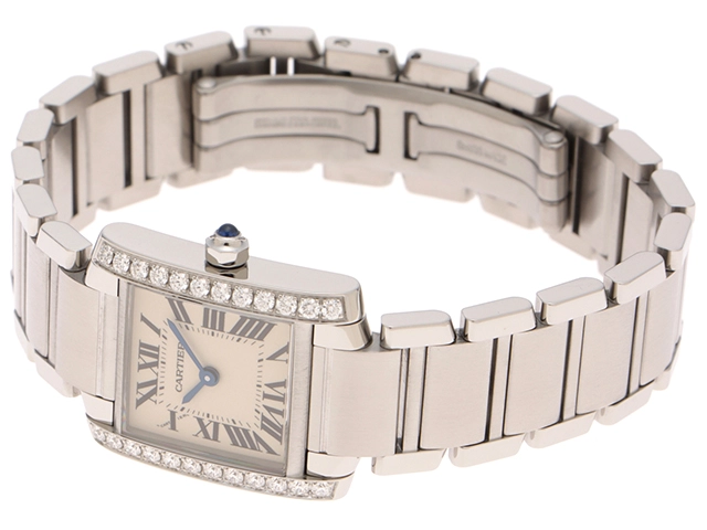 Cartier  カルティエ　タンクフランセーズ　SM　W4TA0008　SS/ダイヤ　シルバー　レディース　クォーツ2148103881039【432】