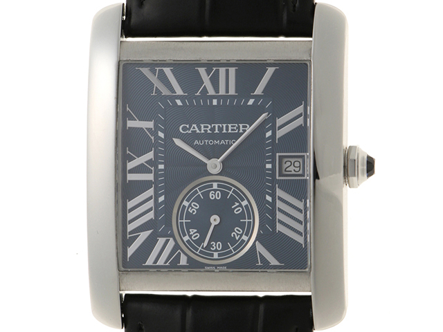 Cartier カルティエ タンクMCLM WSTA0010 ステンレススチール/革ベルト
