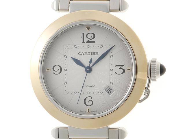 CARTIER カルティエ パシャ ドゥ カルティエ 自動巻き メンズ YG/SS