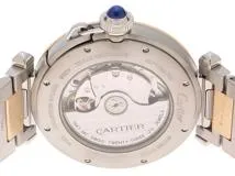 CARTIER　カルティエ　パシャ ドゥ カルティエ　自動巻き　メンズ　YG/SS　W2PA0009　シルバー　【432】　【2148103881091】