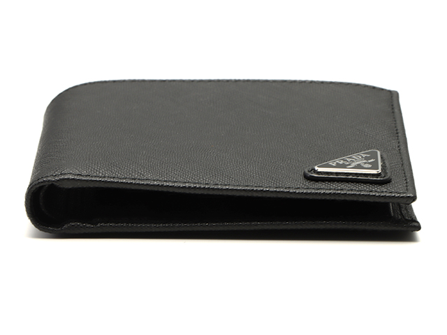 PRADA プラダ 財布 二つ折り財布 レザー ブラック PRADA プラダ 二つ折り財布 ブラック サフィアーノ【472】RKT の