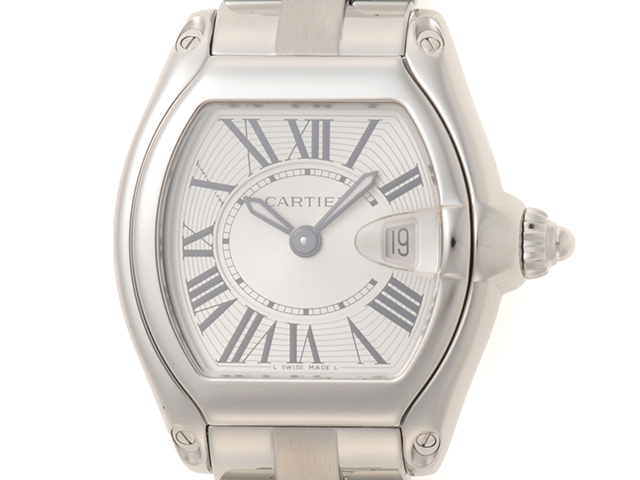 Cartier カルティエ ロードスターSM W62016V3 シルバー文字盤 SS  