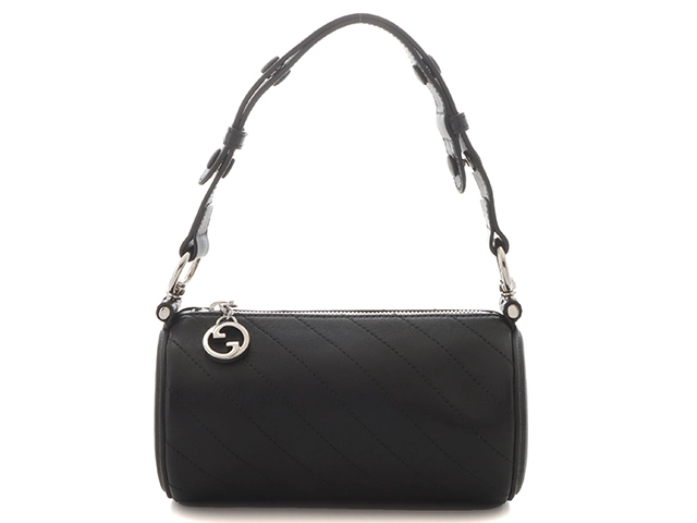 Gucci ブラック レザー バッグ GUCCI グッチ ブロンディ ミニショルダーバッグ ブラック レザー