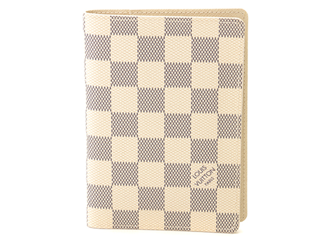 LOUIS VUITTON ダミエ名刺入れ＊イニシャル入り LOUIS VUITTON ルイヴィトン パスケース クーヴェルテュール