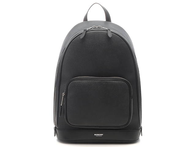 バーバリー リュックサック レザー×ナイロン A4可 巾着 フラップ 黒 BURBERRY バーバリー バックパック リュックサック ブラック