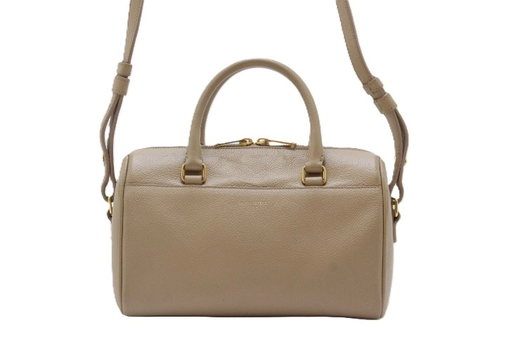 サンローラン イーストサイド 2way レザー グレージュ ポーチ付 SAINT LAURENT 中古 サンローラン ハンドバッグ レディース
