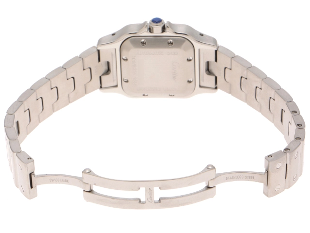 Cartier  カルティエ　サントス ガルベSM アジア限定　ピンク　W20062D6　SS　レディース　自動巻き2148103882081【432】