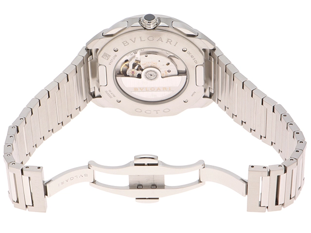 BVLGARI　ブルガリ　オクト ローマ クロノグラフ　103829(OC42SCH)　ステンレス　SS　ブルー　メンズ　自動巻き【432】2148103882159