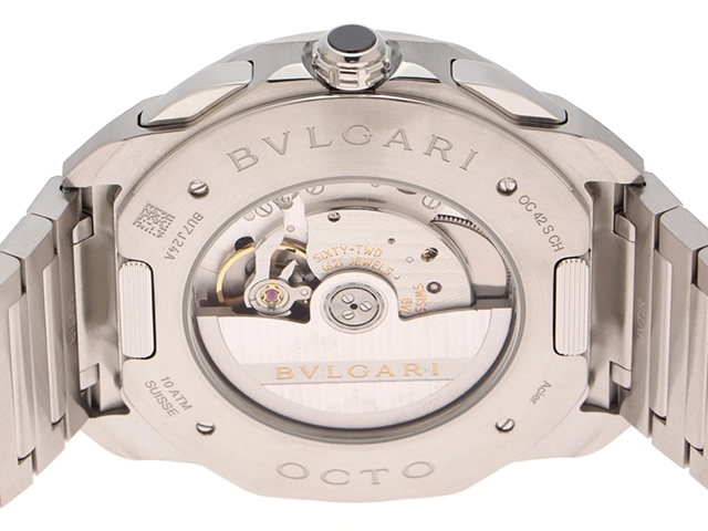 BVLGARI　ブルガリ　オクト ローマ クロノグラフ　103829(OC42SCH)　ステンレス　SS　ブルー　メンズ　自動巻き【432】2148103882159
