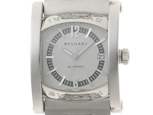 BVLGARI ブルガリ 腕時計 アショーマ44mm AA44S シルバー文字盤