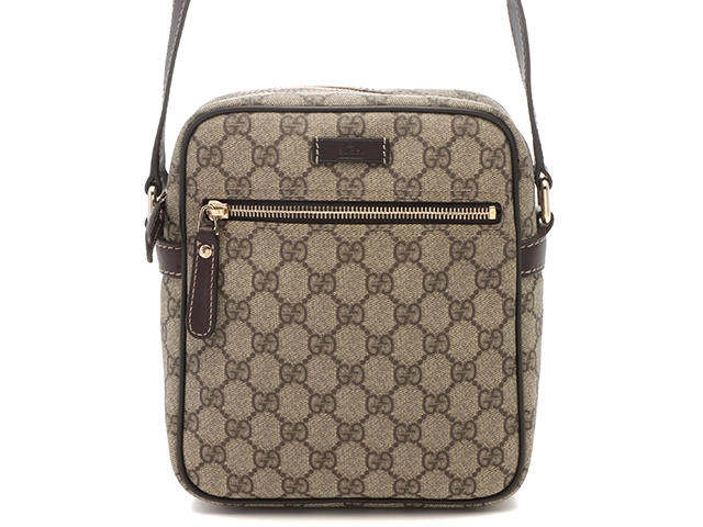 GUCCI グッチ GGスプリーム ショルダーバッグ ベージュ ダーク