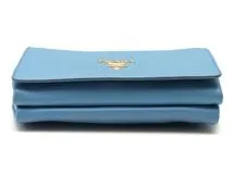 ✨PRADA✨　プラダ　ショルダーバッグ　レザー　ブルー　水色 プラダ PRADA サフィアーノ ショルダーバッグ レザー 水色 レディース