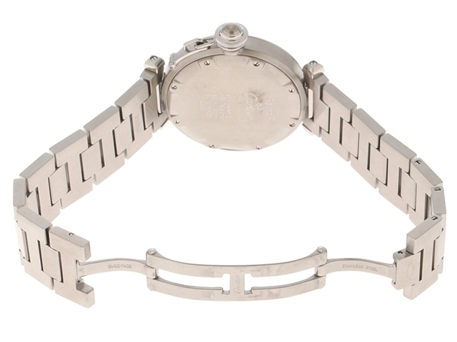 Cartier　カルティエ　時計　パシャC　W31043M7　自動巻き　SS　ブラック文字盤【431】2148103883583