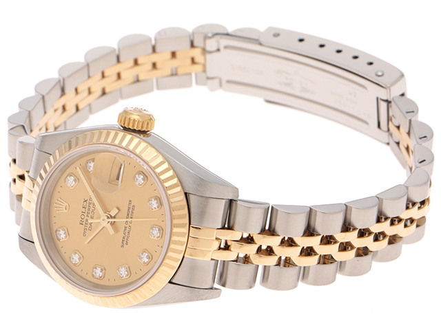 ROLEXロレックス デイトジャスト 69173Gダイヤ10P自動巻 S番 ROLEX ロレックス 69173G デイトジャスト 10P ダイヤモンド