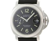 PANERAI　パネライ　ルミノール マリーナ　PAM00104/OP6763　ブラック　SS/革　自動巻き　メンズ2148103883781【432】