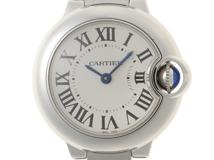 CARTIER カルティエ バロンブルーSM シルバー ステンレス W69010Z4 レディース クォーツ 2148103883859 【432】