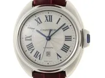 Cariter　カルティエ　クレドゥ　カルティエ　30ｍｍ　自動巻き　革ベルト　ホワイト文字盤　WSCL0016　　2148103883880　【437】