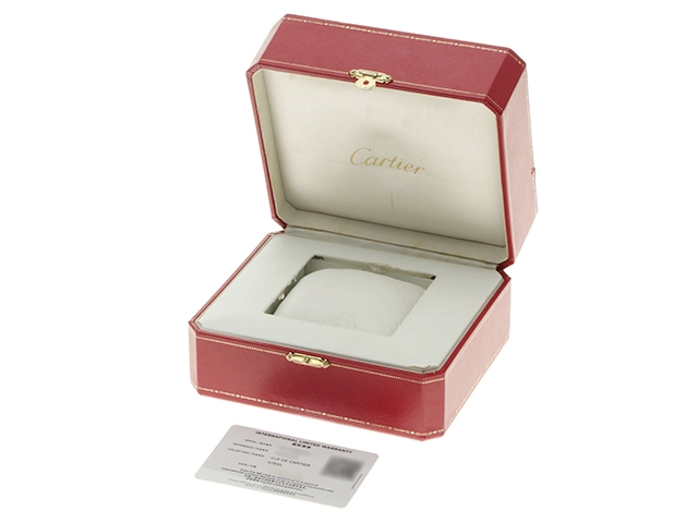 Cariter カルティエ クレドゥ カルティエ 30mm 自動巻き 革ベルト ホワイト文字盤 WSCL0016 2148103883880 【437】