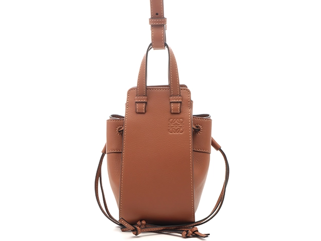 ロエベ ハンモックミニ タン Loewe ロエベ ハンモック ドローストリングバッグ ミニ タン