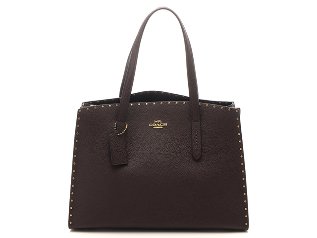 COACH コーチ 2wayバッグ ダークブラウン レザー 32987【472】YY