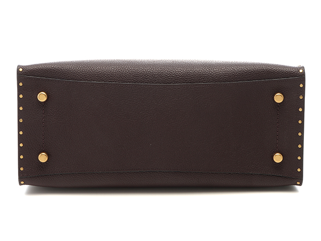 COACH コーチ 2wayバッグ ダークブラウン レザー 32987【472】YY