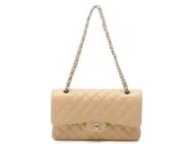 ★25A★【CHANEL】トラぺーズフォーム マトラッセショルダー CHANEL/シャネル】 マトラッセ25 プッシュロック チェーン