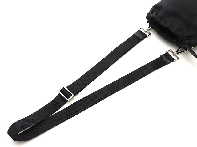 PRADA プラダ ドローストリング ショルダーバッグ ブラック