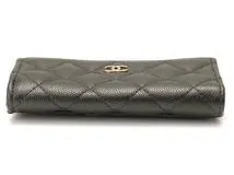 【極美品】シャネル マトラッセ キャビアスキン ケース クラシックジップ CHANEL シャネル クラシックジップ コインケース キャビアスキン 小銭