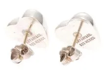 Tiffany&Coシルバーハートピアス TIFFANY&CO ティファニー ハート ピアス SV シルバー 3.7g【200