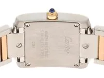 Cartier カルティエ 時計 タンクフランセーズSM W51027Q4 ピンクシェル ピンクゴールド×ステンレススチール レディース クオーツ 研磨済み