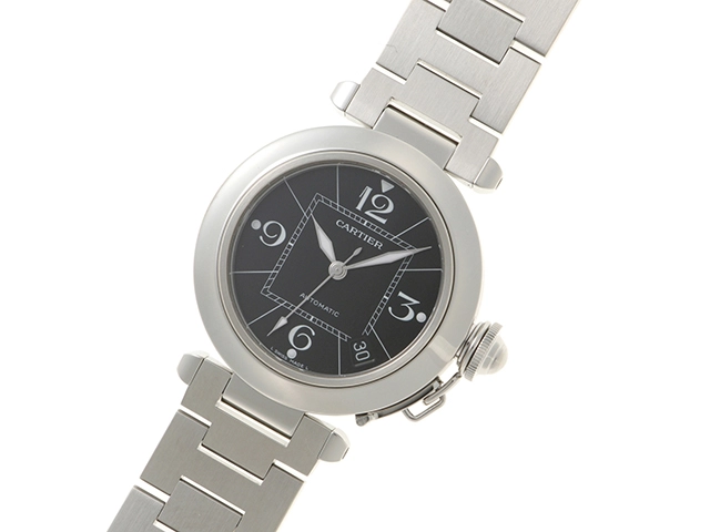 Cartier  カルティエ　パシャC　W31076M7　ブラック　男女兼用　自動巻き2148103885402【432】
