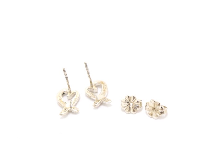 【Tiffany & Co. 】 ピアス(両耳用) VINTAGE TIFFANY&Co./ティファニー】Open heart pierce chain(両