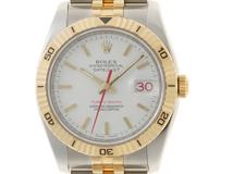 F番2005年10月　ROLEX　ロレックス　デイトジャスト ターノグラフ　116263　SS/YG　ホワイト　ボーイズサイズ　自動巻き2148103886287【432】