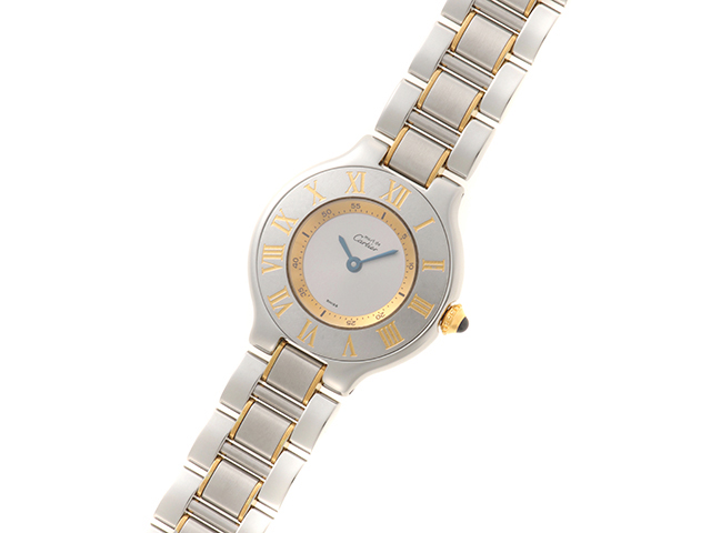 Cartier カルティエ 腕時計 マスト21 SM SS/YG シルバー W10073R6